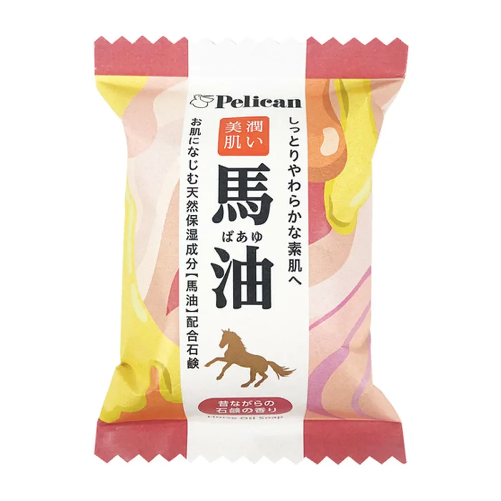 【×7個 送料込】ペリカン石鹸 ペリカンファミリー石鹸 馬油 80g