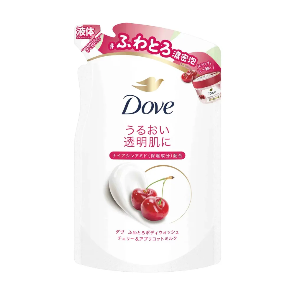 ダヴ ふわとろ ボディウォッシュ チェリー & アプリコットミルク つめかえ用 340g