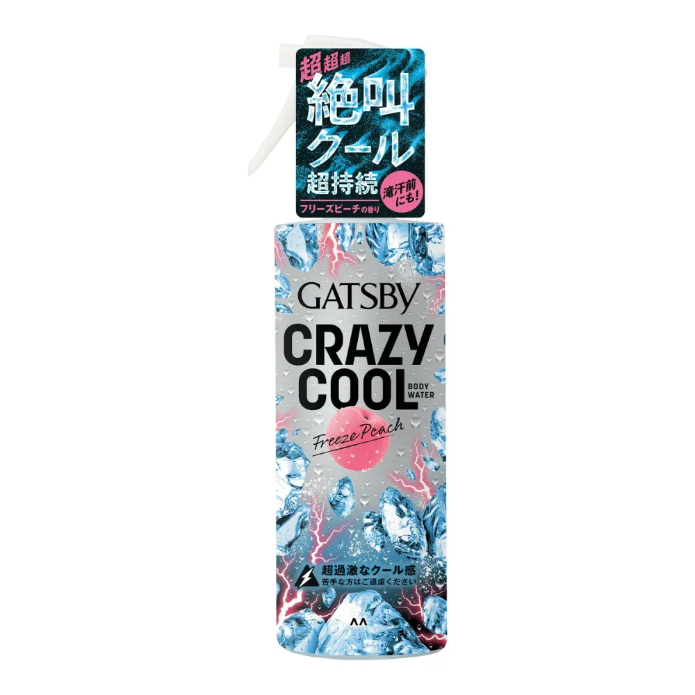 【×3個 配送おまかせ】ギャツビー クレイジークール ボディウォーター フリーズピーチ 150mL