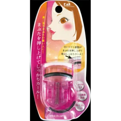 【まとめ買い×3点セット】貝印 プッシュアップカーラー (ピンク ) KQ3035 (4901601282740)※パッケージ変更の場合あり