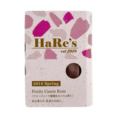 【×4個 送料込】エスケー石鹸 HaRe’s ハレ 四肌のスキンソープ 101# 春 フルーティーで優雅なカシスの香り 100g 石けん
