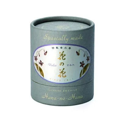【今月のオススメ品】日本香堂 特製 花の花 すみれ うず巻 20巻入