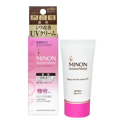【×6個 送料込】第一三共ヘルスケア ミノン アミノモイスト エイジングケア 薬用 デイクリームUV 30g SPF50+ PA++++