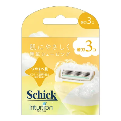 【配送おまかせ】シック イントゥイション つやすべ肌 替刃 3コ 1個