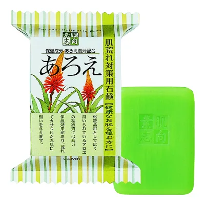 【送料込・まとめ買い×6個セット】素肌志向 あろえ せっけん 120g 洗顔石鹸 クロバーコーポレーション