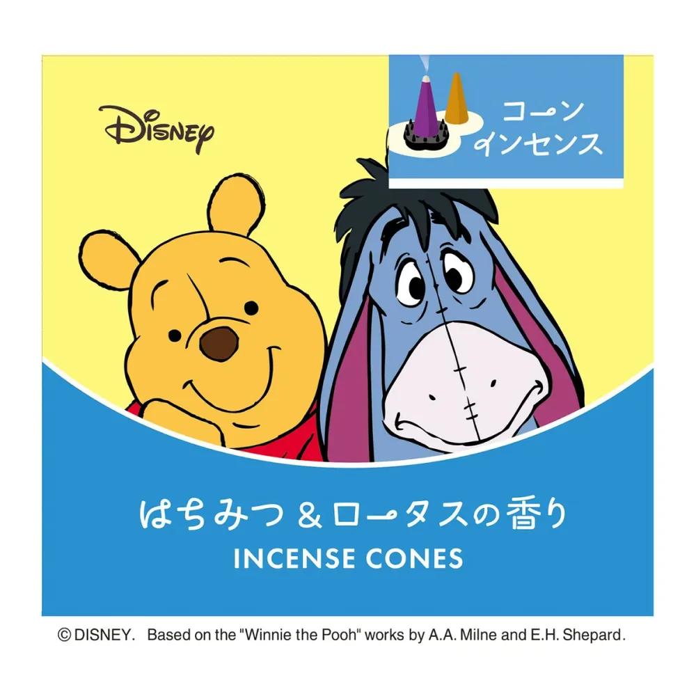 【まとめ買い×3点セット】ディズニー インセンス コーン ハッピー&ブルー! はちみつ&ロータスの香り 5個×2種 香立付 日本香堂