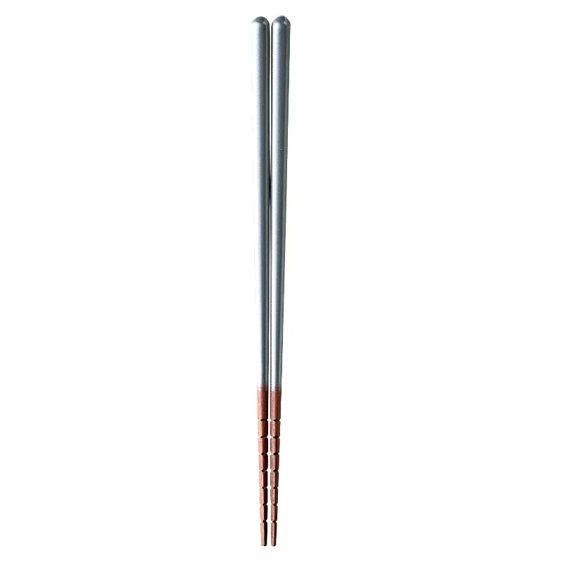 イシダ 究極のすべらない箸 スチールグレー 23cm NO.13545-0