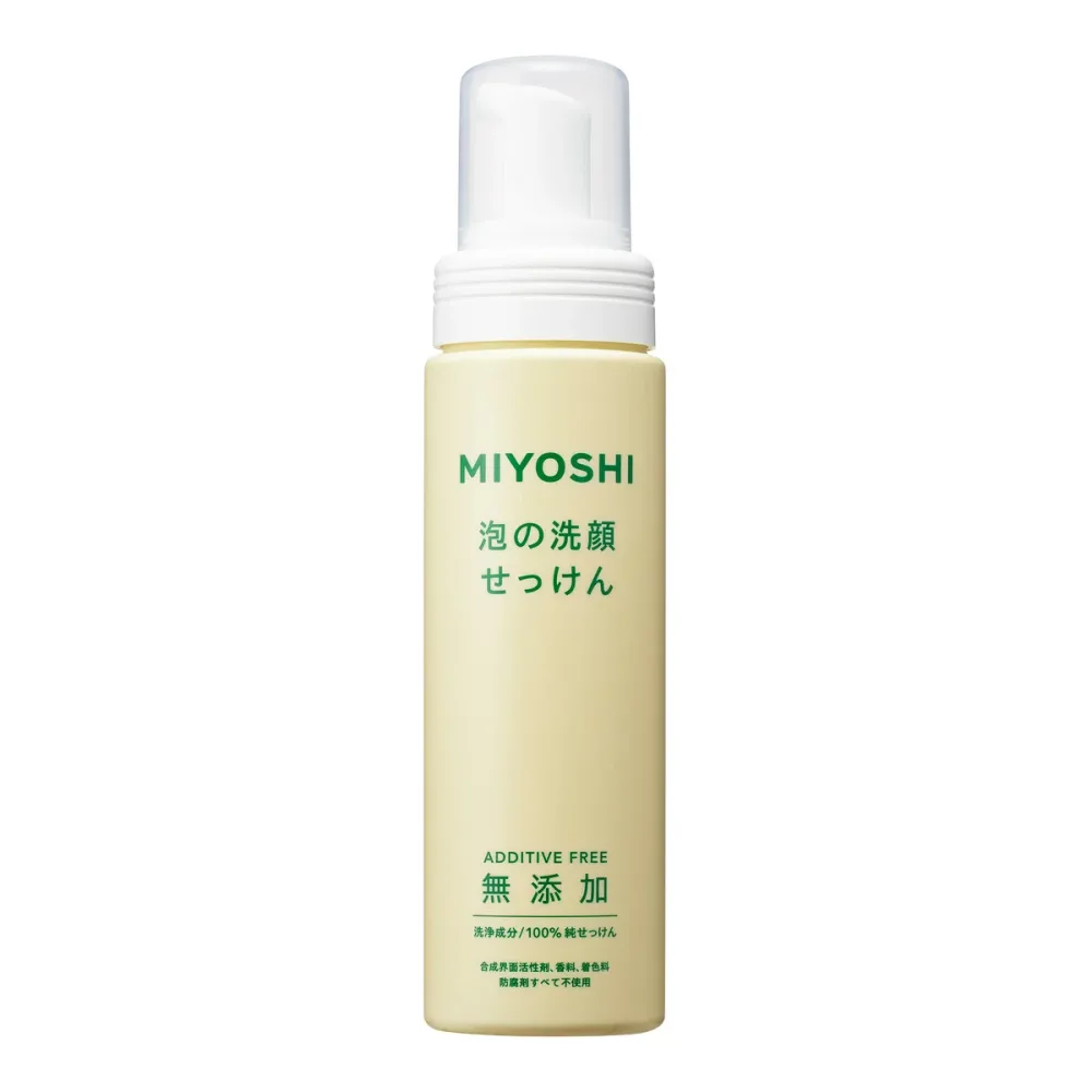 【送料込】 ミヨシ石鹸 無添加 泡の洗顔せっけんポンプボトル 200ml 1個