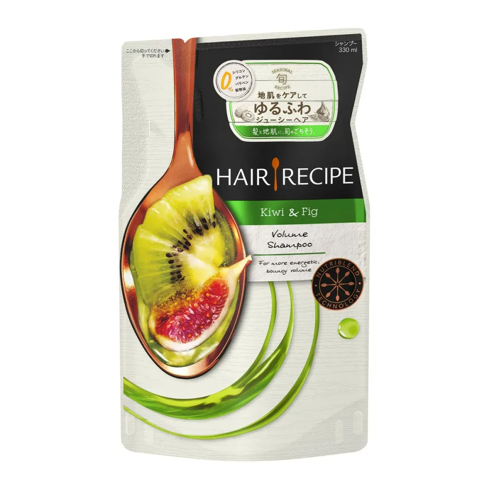 【送料込】 P&G ヘアレシピ キウイエンパワーボリュームシャンプー詰替え 330ml 1個