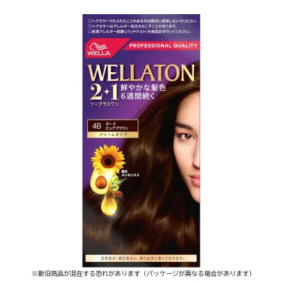 【送料込】 ウエラ Wella ウエラトーン ツープラスワン 2+1 クリームタイプ 4B 1セット