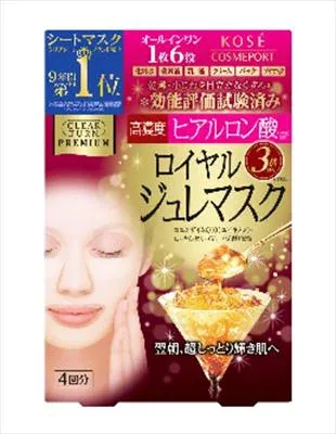 【送料込】 コーセーコスメポート クリアターン プレミアム ロイヤルジュレマスク ヒアルロン酸 4包入 1個