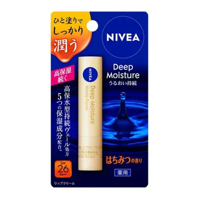 【配送おまかせ送料込】花王 ニベア ディープモイスチャーリップ はちみつの香り 2.2g 1個