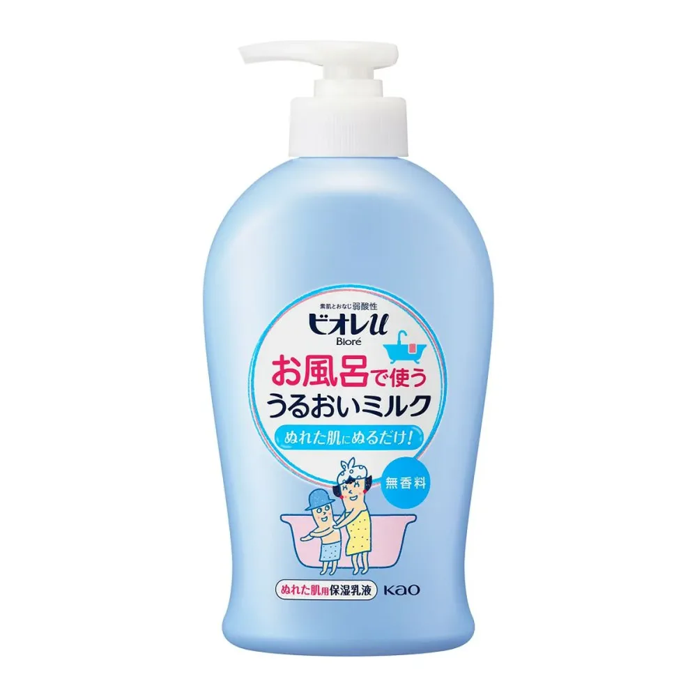 【送料込・まとめ買い×24個セット】花王 ビオレu お風呂で使ううるおいミルク 無香料 300ml