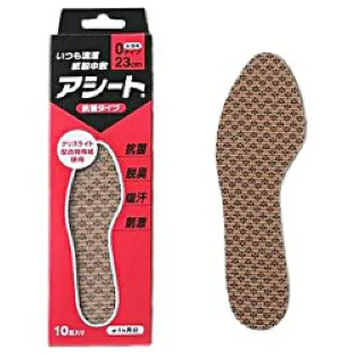 【送料込・まとめ買い×36個セット】アシート Oタイプ 抗菌 女性用 23cm 10足分入 1個