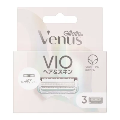【送料込・まとめ買い×40個セット】P&G ジレット ヴィーナス VIOヘア&スキン カミソリ 替刃3個入