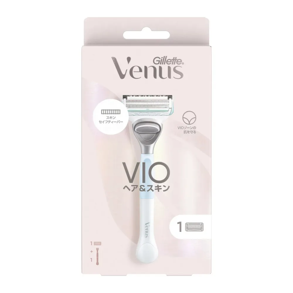 【送料込】 P&G ジレット ヴィーナス VIOヘア&スキン カミソリホルダー 本体1個(ハンドルのみ)+替刃1個入 1個