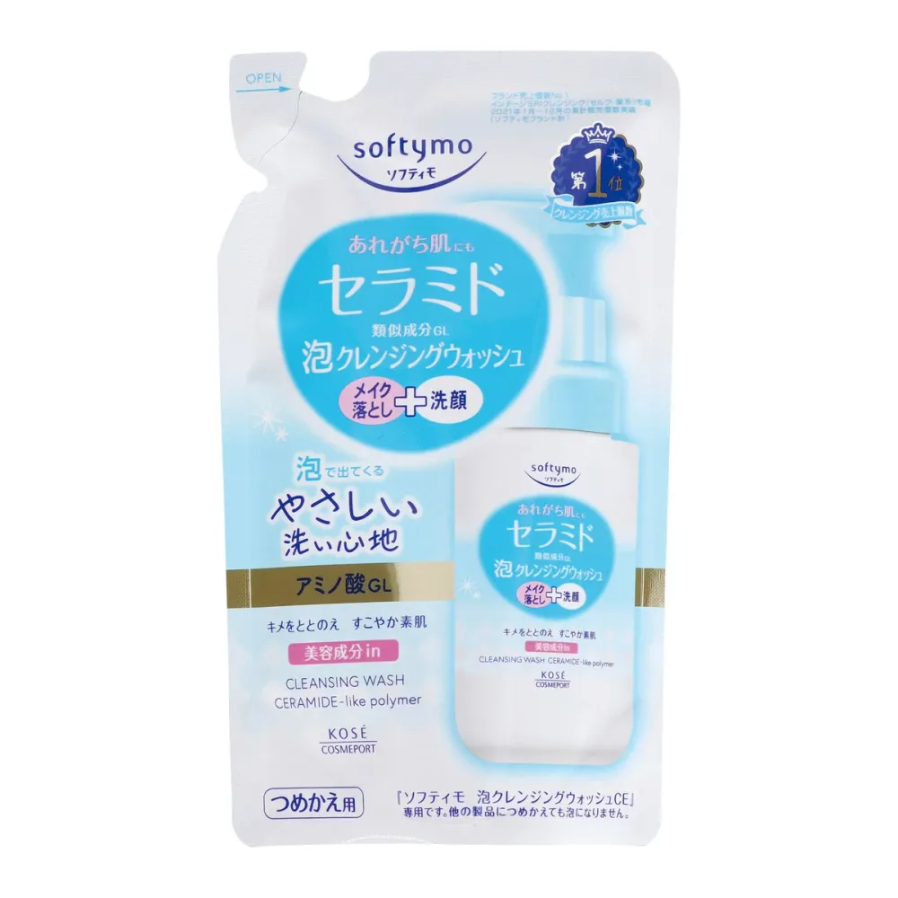 【送料込・まとめ買い×36個セット】コーセーコスメポート ソフティモ 泡クレンジングウォッシュ セラミド つめかえ用 180ml