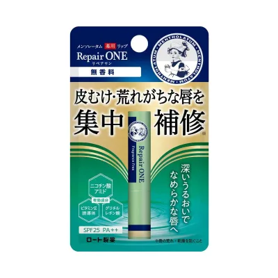 【送料込】 ロート製薬 メンソレータム 薬用リップ リペアワン 無香料 2.3g 医薬部外品 1個