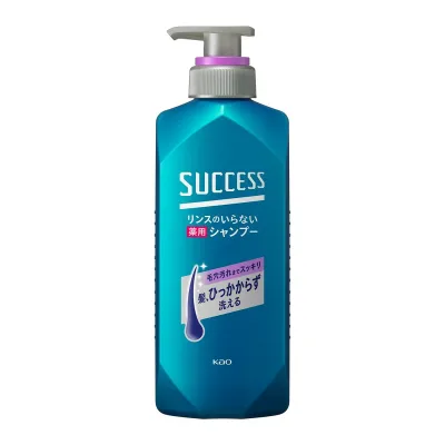 【送料込・まとめ買い×12個セット】 花王 サクセス リンスのいらない薬用シャンプー スムースウォッシュ 本体 400ml