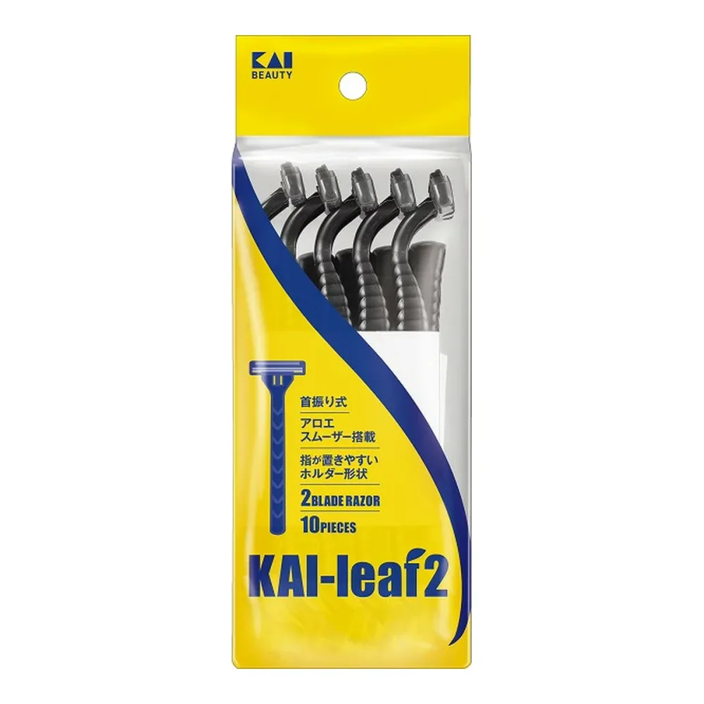【送料込・まとめ買い×80個セット】貝印 GA0122 KAI leaf2 (10本入)