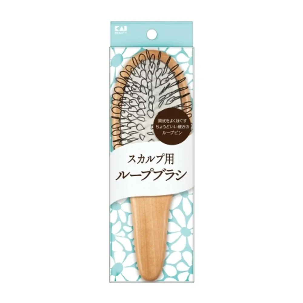 【送料込・まとめ買い×6個セット】貝印 KQ3176 スカルプ用 ループブラシ