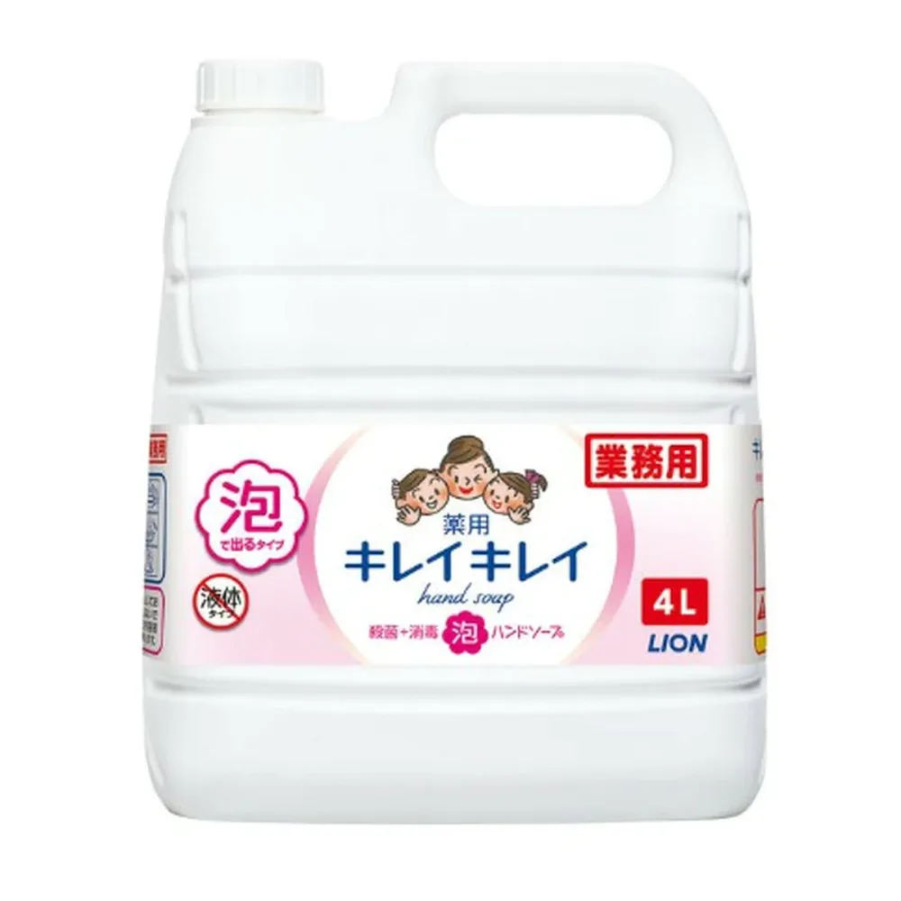【送料込・まとめ買い×6個セット】ライオン キレイキレイ 薬用 泡 ハンドソープ 4L 業務用 シトラスフルーティの香り つめかえ用 医薬部外品