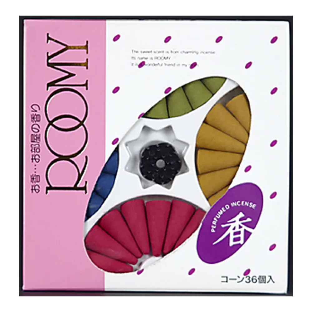 【送料込】日本香堂 ROOMY36AS CONES ルーミィ コーン 36個入 1個