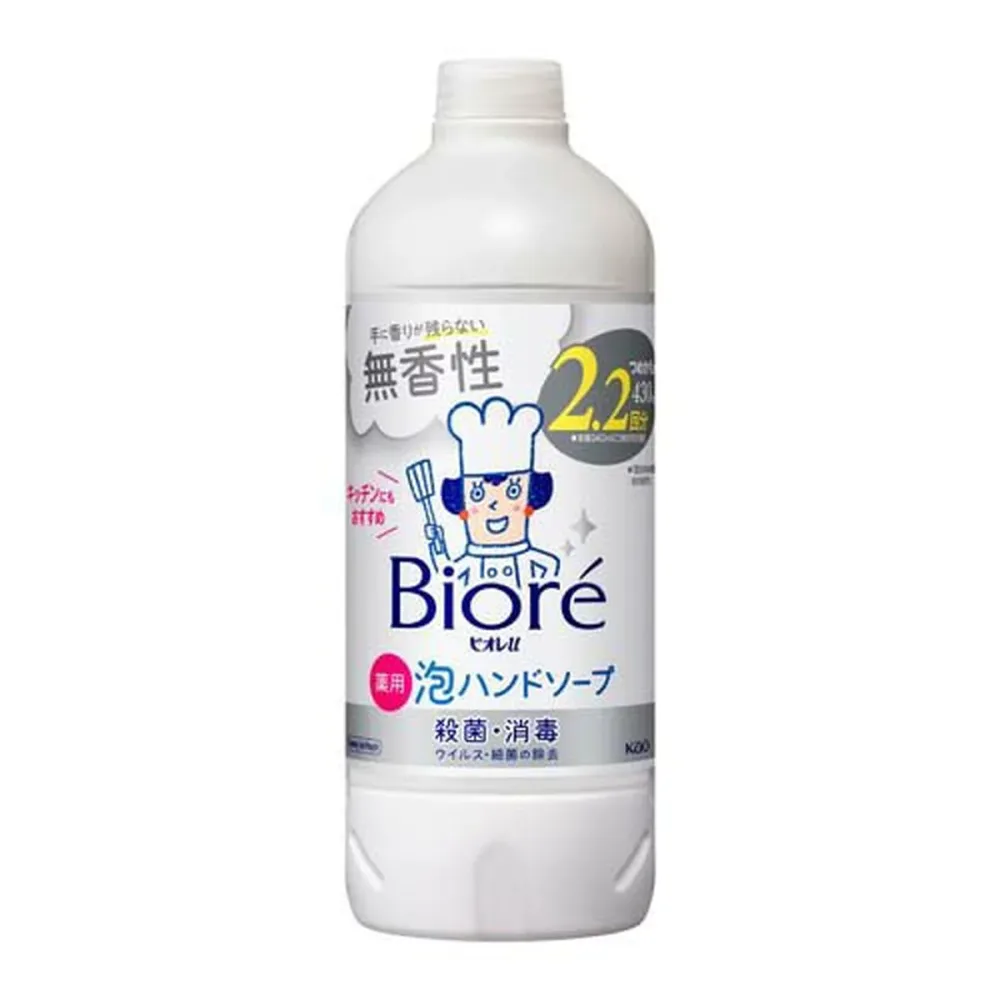 【送料込】花王 ビオレu 薬用 泡ハンドソープ 無香性 つめかえ用 430ml 1個