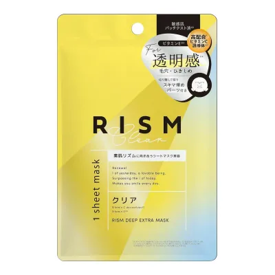 【送料込・まとめ買い×10個セット】サンスマイル リズム ディープエクストラマスク 1枚入り DE02 クリア フェイスパック シートマスク