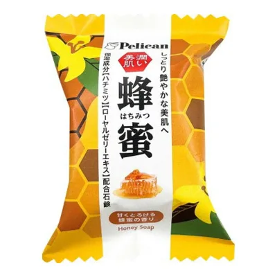 【×7個 送料込】ペリカン石鹸 ペリカンファミリー石鹸 蜂蜜 80g