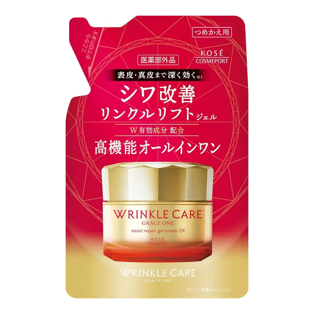 【送料込】コーセーコスメポート グレイスワン リンクルケア モイストリペア ジェルクリーム EX つめかえ用 90g 1個