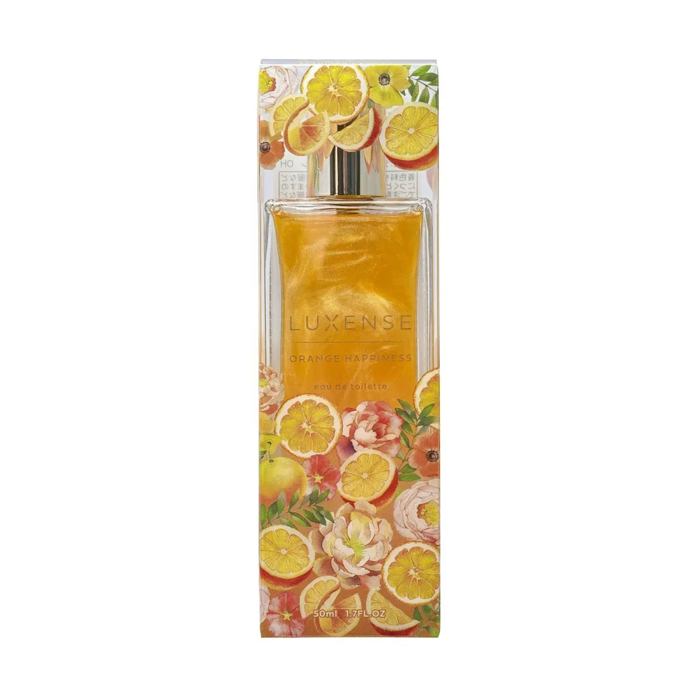 【×4個 配送おまかせ】コスメステーション ラグジェンス LUXENSE オードトワレ オレンジハピネス 50mL