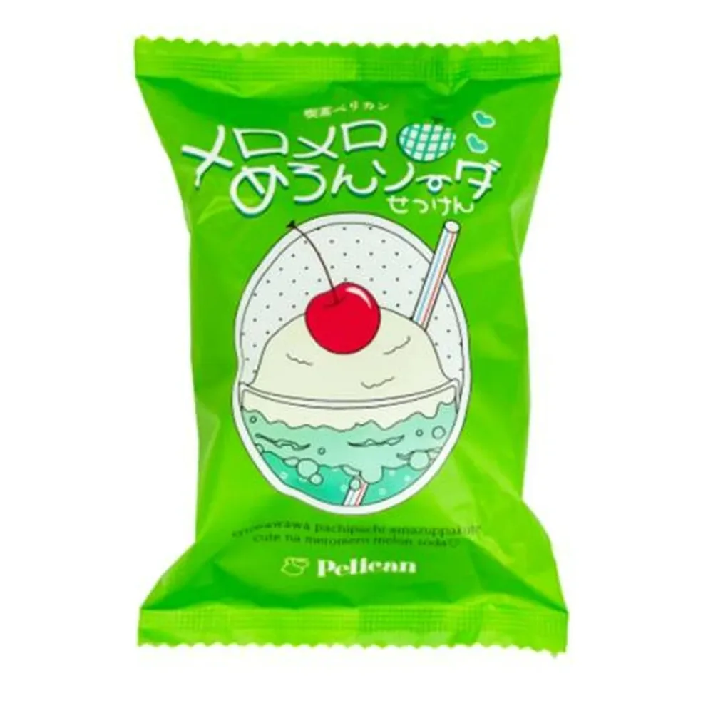 【×5個 配送おまかせ】ペリカン石鹸 喫茶ペリカン メロメロめろんソーダ せっけん 80g