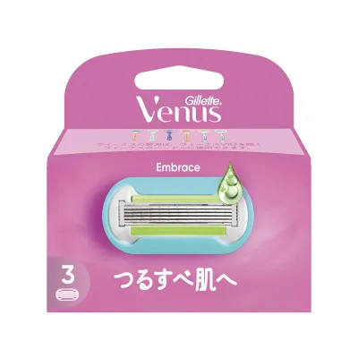 【×2個 配送おまかせ】P&G ジレット ヴィーナス エンブレイス つるすべ肌 3B 替刃 3個入