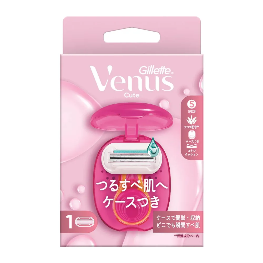 【送料込・まとめ買い×24個セット】P&G ジレット ヴィーナス うるおい肌ケース付きホルダー レディースかみそり