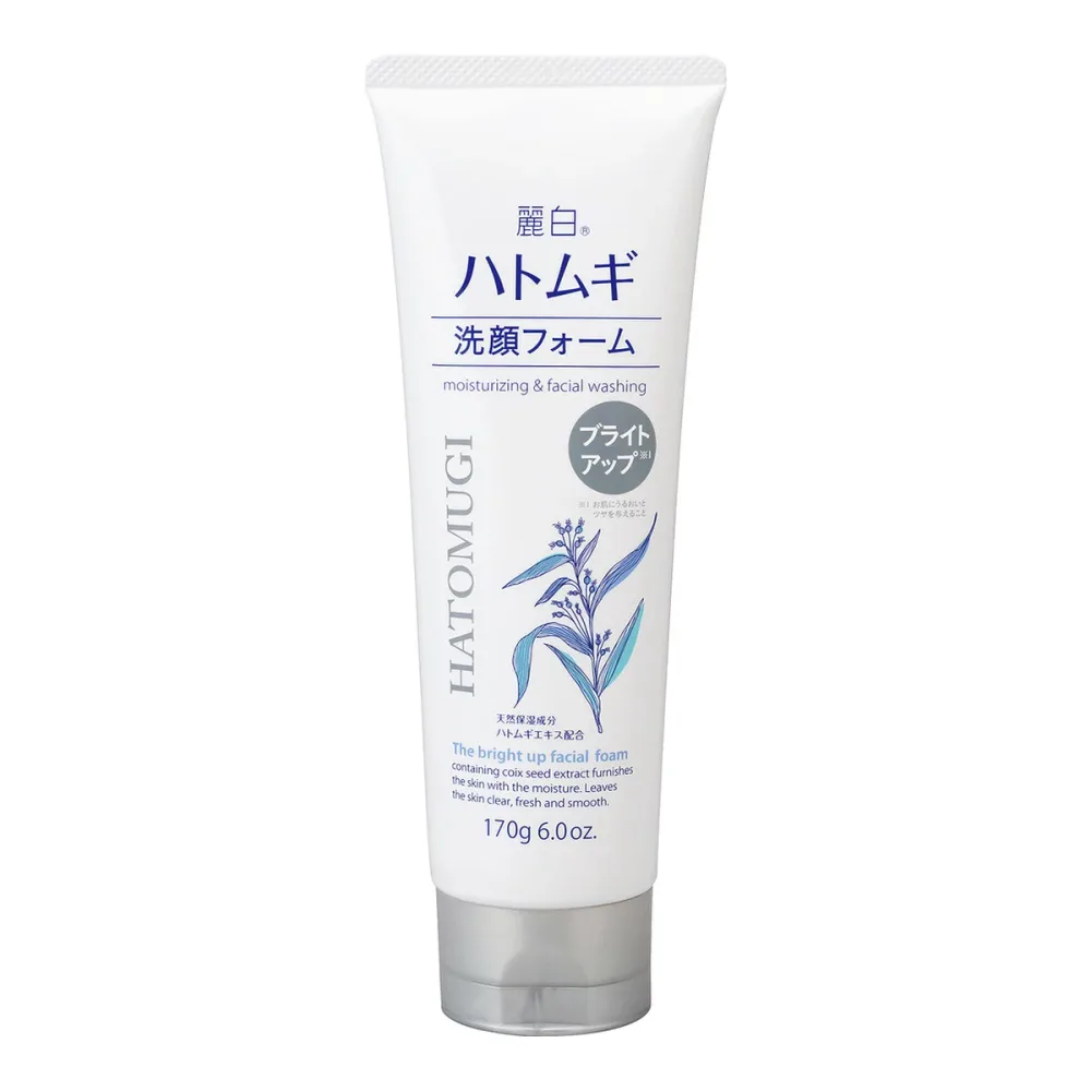 【×2個 配送おまかせ】熊野油脂 麗白 ハトムギ ブライトアップ 洗顔フォーム 170g