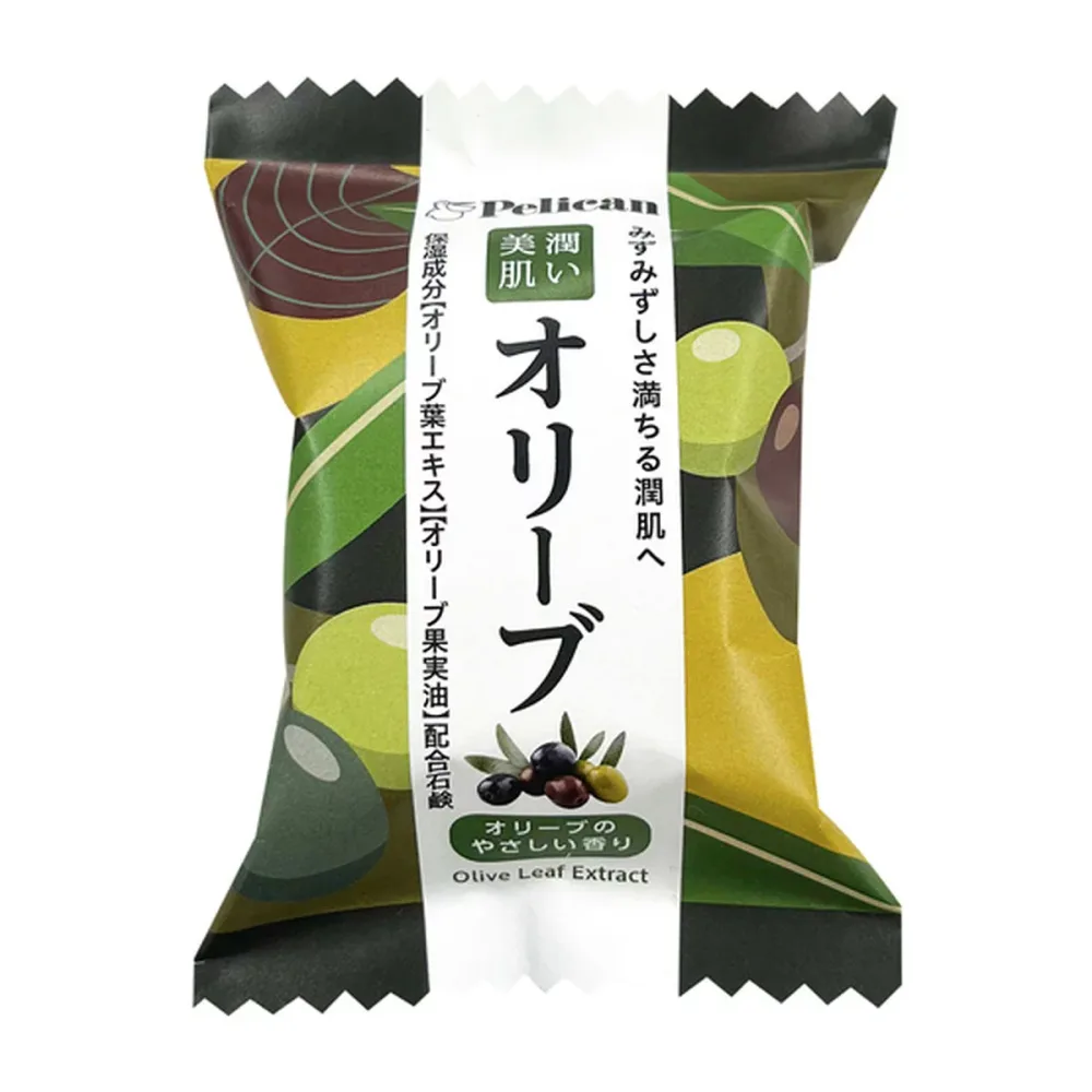 【×10個 配送おまかせ】ペリカン石鹸 ペリカンファミリー石鹸 オリーブ 80g