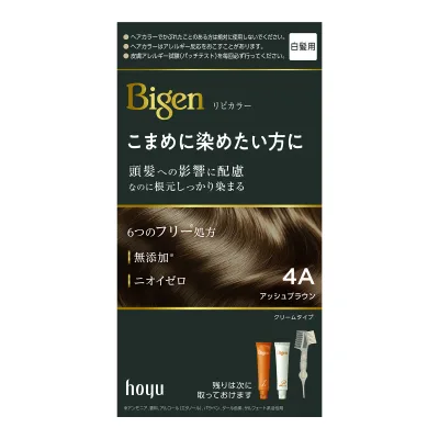 【送料込】ビゲン リピカラー 4A アッシュブラウン 白髪染め 医薬部外品 ホーユー hoyu Bigen 1個