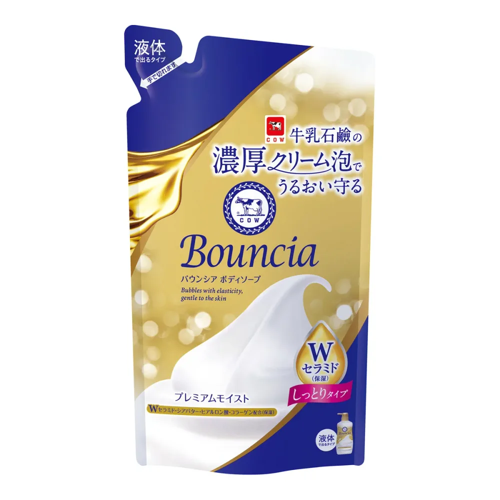 【送料込】バウンシア ボディソープ プレミアムモイスト 詰替用 液体 320mL 牛乳石鹸共進社 1個