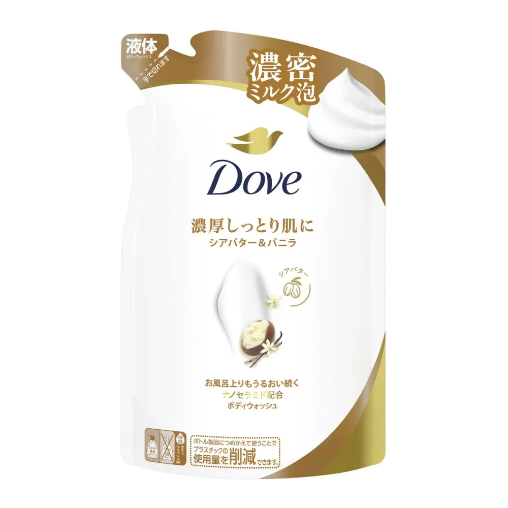 【送料込】ダヴ ボディウォッシュ シアバター & バニラ つめかえ用 300g ボディソープ ユニリーバ 1個