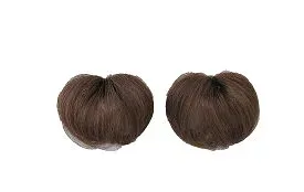 ミニヘアピース 栗色 (同色2個組)