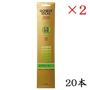 ガーネッシュ GONESH incense 20 sticks EXTRARICH JASMINE ×2セット