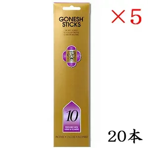 ガーネッシュ GONESH incense 20 sticks CLASSIC No.10 ×5セット