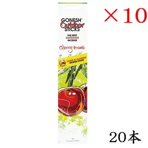 ガーネッシュ GONESH incense 20 sticks OUTDOOR CHERRY BOMB ×10セット