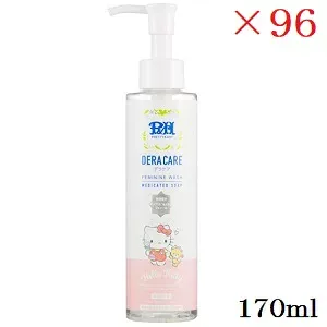 P&H フェミニンウォッシュ 薬用デラケア サンリオ キティ 170ml 爽やかなホワイトティーの香り ×96セット (医薬部外品)
