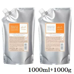 ホーユー プロマスター カラーケア リッチシャンプー 1000ml + トリートメント 1000g
