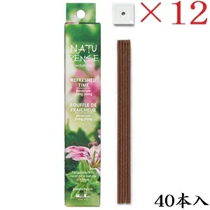 日本香堂 ナチュレンス リフレッシュタイム 40本入 ×12セット