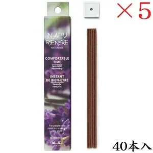 日本香堂 ナチュレンス コンフォータブルタイム 40本入 ×5セット