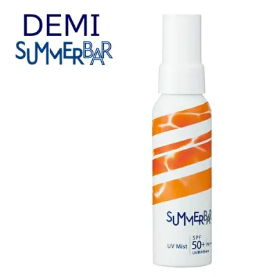デミ サマーバー UVミスト 80mL DEMI SUMMER BAR UV MIST SPF50+/PA++++ UV耐水性★★ ベタつき ニオイ 清涼感 スッキリ すっきり 紫外線 夏 快適 長持ち リフレッシュ 頭皮 うるおい さわやか サロン専売品 ヘアケア 美容室 おすすめ品
