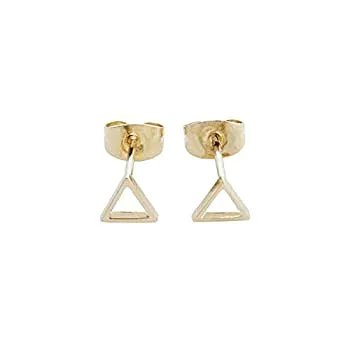 【中古】【39shop】【輸入品・未使用】Honeycat★24?KゴールドメッキMiniアウトライントライアングルスタッドイヤリング|ミニマリスト、繊細なジュエリー(新古品)